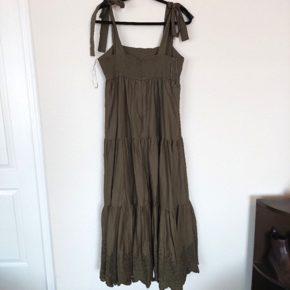 JASON WU Embroidered Tiered Maxi Dress Size XL - Picture 5 of 10